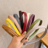 Net Red Fairy Leather Hairband Solid Hairpin Wash Headdress