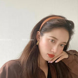Net Red Fairy Leather Hairband Solid Hairpin Wash Headdress