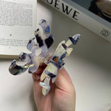 Colorful Flower Marbling Hair Clip Claw Accessory