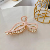 9.7cm Large Bow Hair Claw Clips for Girls Metal Acetic Acid Shark Clip