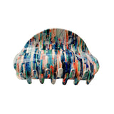 Retro Printing Acrylic Hair Claw Clips for Women Girls