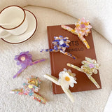 XL Sun Flower Hair Clip High Metal Acetic Acid Shark Hair Accessories