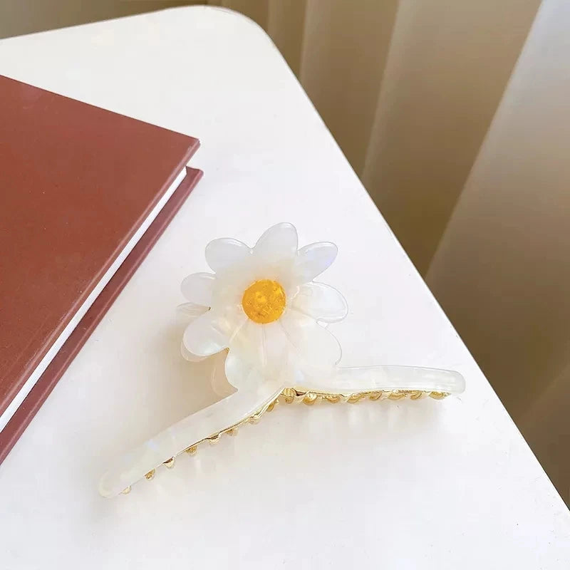 XL Sun Flower Hair Clip High Metal Acetic Acid Shark Hair Accessories