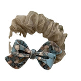 Bowknot Marbling Colorful Elastic Hair Rope High Resilience Head Rope
