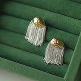 Cloud Silver Tassel Earrings Women's Party Accessories