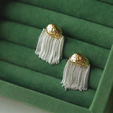 Cloud Silver Tassel Earrings Women's Party Accessories