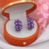 Metallic Painted Hoop Earrings for Women