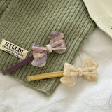 Acetic Acid Textured Bow Hairpins Side Clip