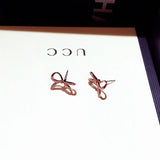 Temperament Shine Earrings Butterfly Charm Rhinestone Wedding Pendant