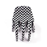 Colorful Checkerboard Hair Claw Acetic Acid Accessories for Girls