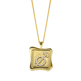 925 Silver Squera Pendant Necklace for Women