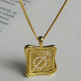 925 Silver Squera Pendant Necklace for Women