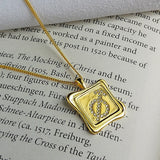 925 Silver Squera Pendant Necklace for Women