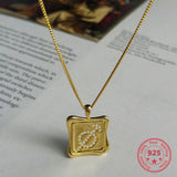 925 Silver Squera Pendant Necklace for Women