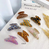Large Retro Half Moon Hair Clip Claw for Women