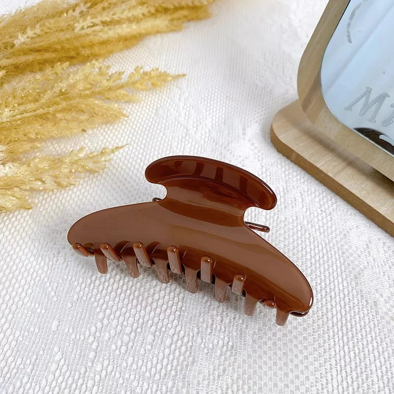 Large Retro Half Moon Hair Clip Claw for Women