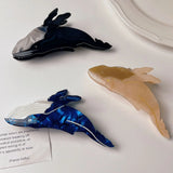 Cartoon Animal Whale Acetate Hair Clip Claw Shark Clip Hair Accessories