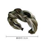 Flash Yarn Braid Headband Summer Hair Accessory Wide Headband