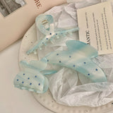 Rhinestone Light Shark Clip Acetic Acid Hair Claw Hair Accessories