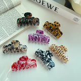 Geometric Keel Hair Clip Claw Double Layer Tooth Acetic Acid