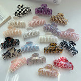 Geometric Keel Hair Clip Claw Double Layer Tooth Acetic Acid