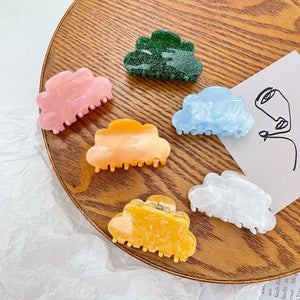 Medium Cloud Marbling Hair Clip Claw For Temperament Girl