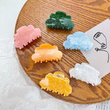 Medium Cloud Marbling Hair Clip Claw For Temperament Girl
