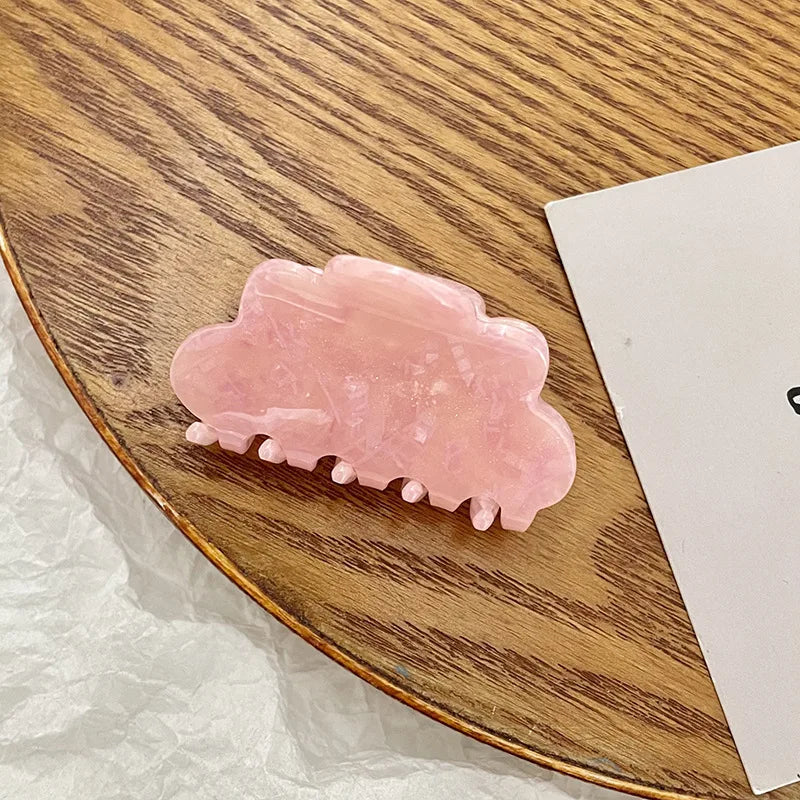 Medium Cloud Marbling Hair Clip Claw For Temperament Girl