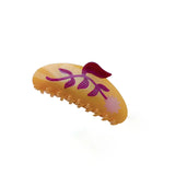 Brown Flower Acetate Hair Claw Clip Fancy Shark Clip