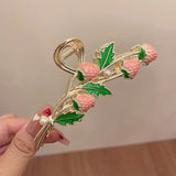 Strawberry Pearl Hair Clip For Women Girls Hair Accessories