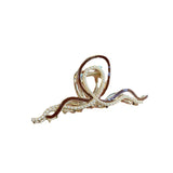 Geometric Rhinestone Pearl Hair Clip Claw for Women