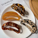 Acetic Acid Hair Clip Claw 9.5CM Retro Hollow Out Arc Large Shark Clip
