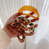 Acetic Acid Hair Clip Claw 9.5CM Retro Hollow Out Arc Large Shark Clip