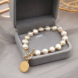 Baroque Freshwater Pearl Bracelet Cold Wind Wedding Party Jewelry Gift