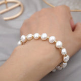 Baroque Freshwater Pearl Bracelet Cold Wind Wedding Party Jewelry Gift