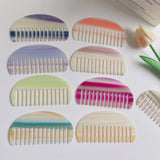 Gradient Hair Combs Natural Resin Hair Curls Shower Comb
