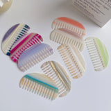 Gradient Hair Combs Natural Resin Hair Curls Shower Comb