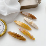 Acetate Oval Shape Hair Clips High-end Barrettes Clip Accessories