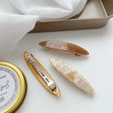 Acetate Oval Shape Hair Clips High-end Barrettes Clip Accessories