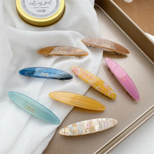 Acetate Oval Shape Hair Clips High-end Barrettes Clip Accessories