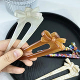 Retro U Shaped Hair Pin Tortoiseshell Woman Gift Hair Sticks Acetate Hairpins