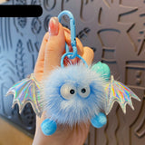 Little Demon Hair Ball Car Keychain for Women