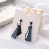 Geometric Clip on Earrings Retro Tassel Ear Clips Jewelry