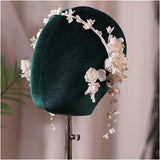 Petal Pendant Flower Headband Bride Hair Band Wedding Hair Accessories