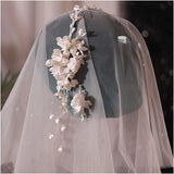 Petal Pendant Flower Headband Bride Hair Band Wedding Hair Accessories