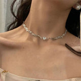 Heart Crystal Pendant Necklace for Women