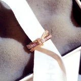 14k Real Geometry Women's Ring Adjustable Romantic Minimalist