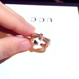 14k Real Geometry Women's Ring Adjustable Romantic Minimalist