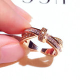 14k Real Geometry Women's Ring Adjustable Romantic Minimalist