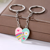 Avocado Strawberry Heart Magnetic Keychain Alloy Handbag Pendant